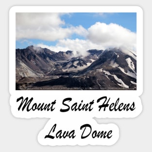 Mount St Helens lava dome 2 Sticker